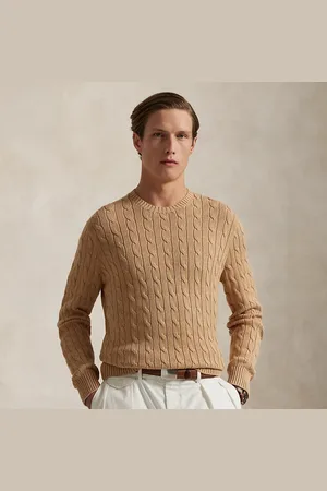 Ralph Lauren Maglia a girocollo in cotone a trecce