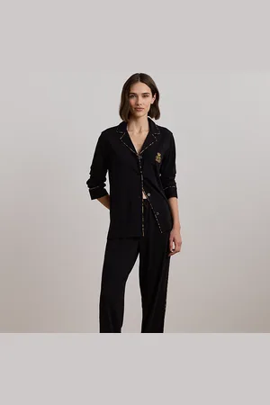 Ralph Lauren Pigiama in jersey con stampa leopardata