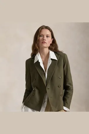 Ralph Lauren Blazer a doppio petto in maglia jacquard