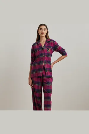 Ralph Lauren Pigiama in twill a spina di pesce