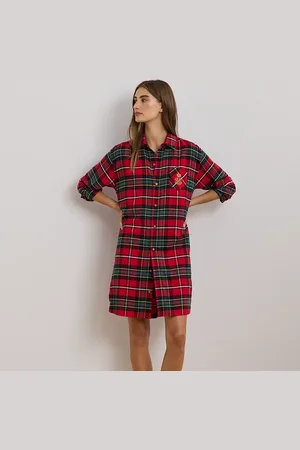 Ralph Lauren Camicia da notte in twill spina di pesce