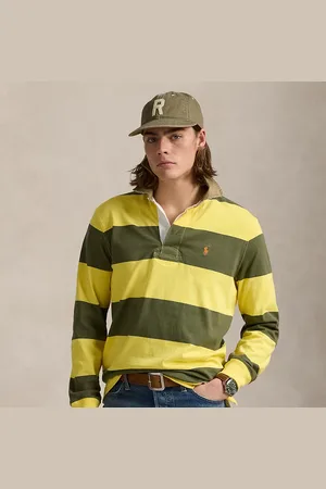 Ralph Lauren Maglia rugby con collo kaki Classic-Fit