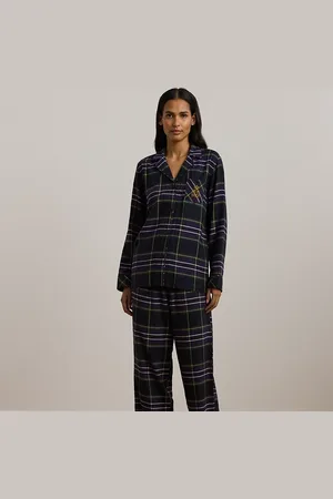 Ralph Lauren Pigiama in twill a spina di pesce