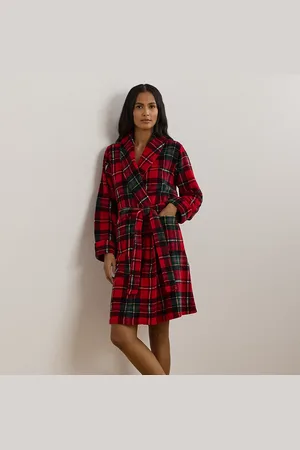 Ralph Lauren Vestaglia scozzese con collo a scialle