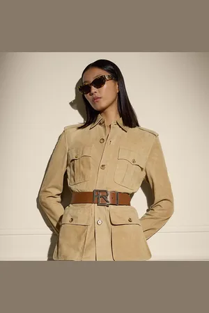 Ralph Lauren Giacca Gabbie in agnello scamosciato