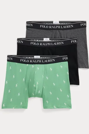 Ralph Lauren Tre paia di boxer in cotone stretch