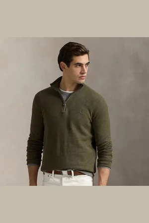 Ralph Lauren Maglia in piqué di cotone con cerniera