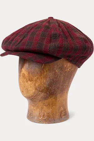 Ralph Lauren Berretto newsboy in tessuto a quadri