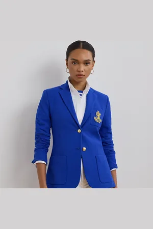 Ralph Lauren Blazer in jacquard con ricamo