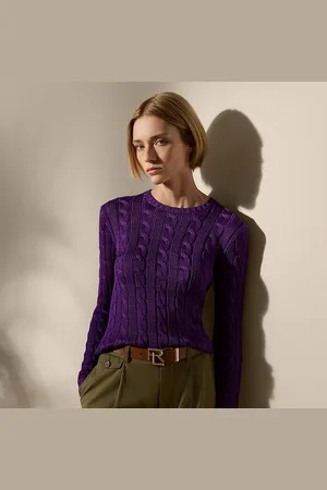 Ralph Lauren Maglia in seta lavorata a trecce