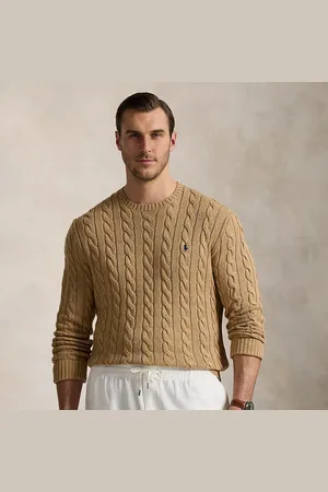 Ralph Lauren Taglie Plus - Maglia in cotone a trecce