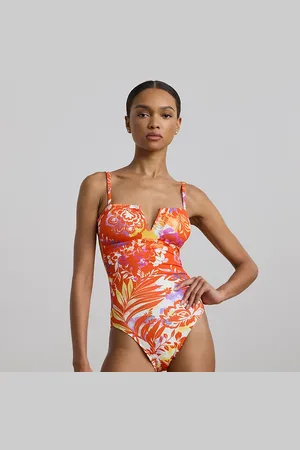 Ralph Lauren Costume intero con stampa e arricciature