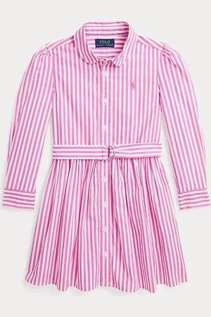 Ralph Lauren Chemisier in cotone a righe con cintura