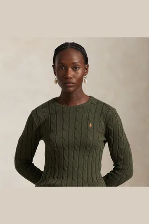 Ralph Lauren Maglia a girocollo in cotone a trecce