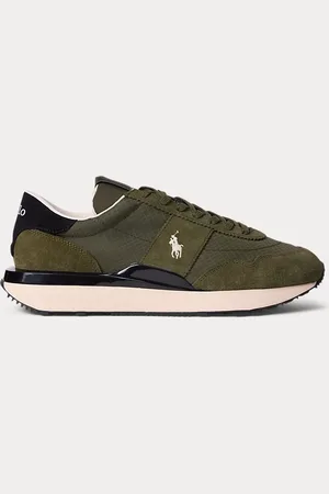 Ralph Lauren Sneaker Train 89 in camoscio e Oxford