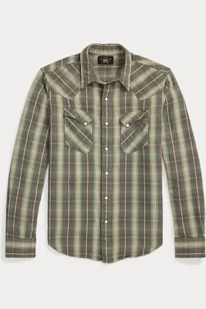 Camicia western in twill Slim-Fit