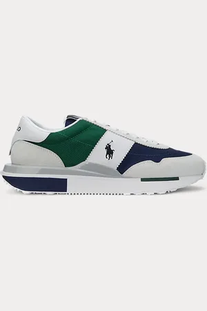 Ralph Lauren Sneaker Train 89 in camoscio e Oxford