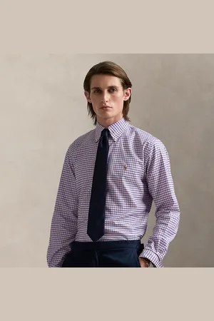 Ralph Lauren Camicia Oxford pin point a quadri