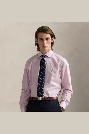 Ralph Lauren Camicia in popeline a quadri Custom-Fit