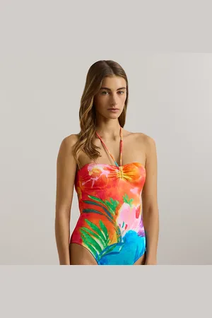Ralph Lauren Costume intero bandeau con stampa