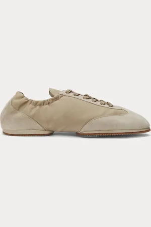 Ralph Lauren Sneaker ballerina in camoscio con pony