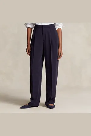Ralph Lauren Pantaloni a gamba dritta con pieghe