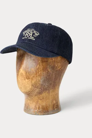 Ralph Lauren Cappellino in denim con logo ranch