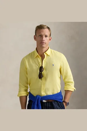 Ralph Lauren Camicia in lino Slim-Fit
