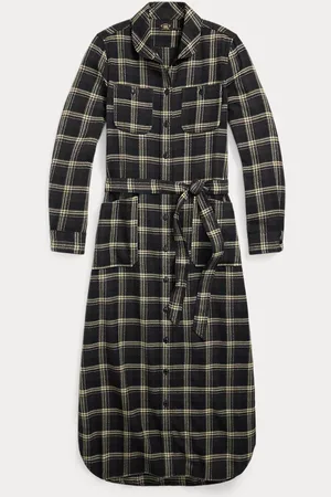 Ralph Lauren Chemisier scozzese in twill jaspé