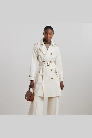Ralph Lauren Trench a doppio petto in misto cotone