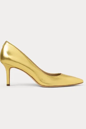 Ralph Lauren Décolleté Lanette in nappa metallizzata