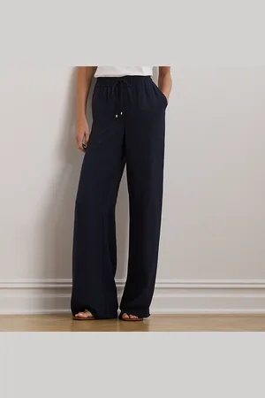 Ralph Lauren Pantaloni in georgette a gamba larga