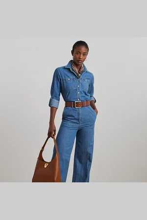 Ralph Lauren Tuta a gamba larga in denim