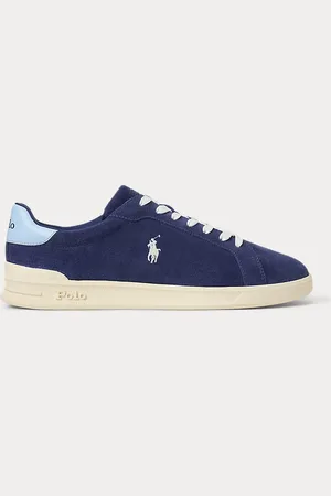 Ralph Lauren Sneaker Heritage Court II in camoscio