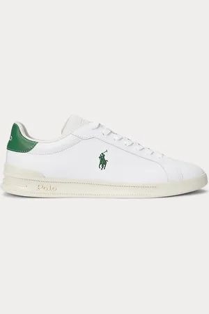 Ralph Lauren Sneaker Heritage Court II in cuoio nappa