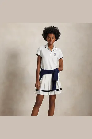 Ralph Lauren Skort tecnica a trapezio con pieghe