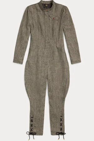 Ralph Lauren Tuta in tweed a spina di pesce