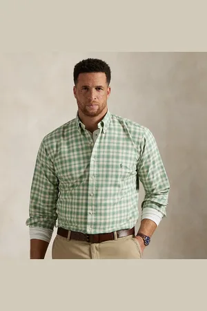 Ralph Lauren Taglie Plus - Camicia Oxford scozzese