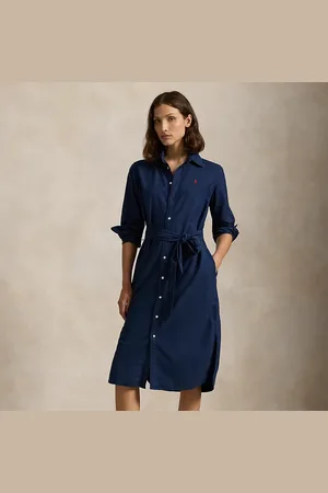 Ralph Lauren Chemisier in cotone con cintura