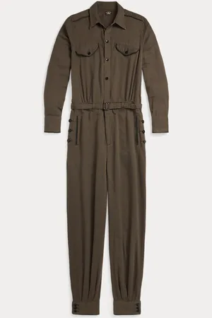 Ralph Lauren Tuta in twill ricamata