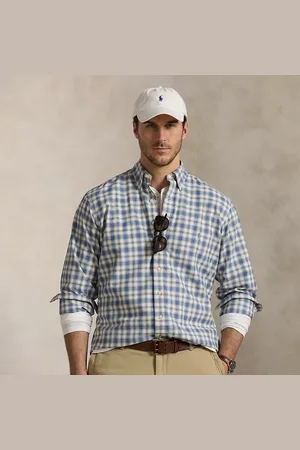 Ralph Lauren Taglie Plus - Camicia Oxford scozzese