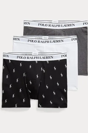 Ralph Lauren Tre paia di boxer in cotone stretch