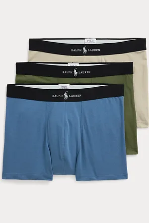 Ralph Lauren Tre paia di boxer in misto cotone