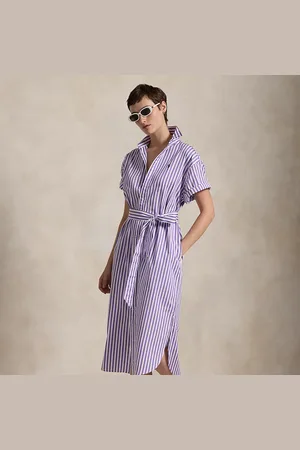 Ralph Lauren Chemisier a righe con cintura