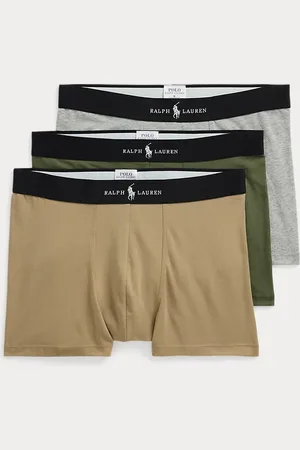 Ralph Lauren Tre paia di boxer in misto cotone