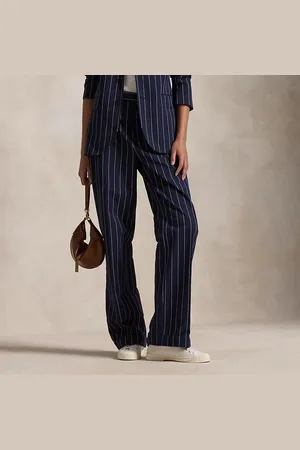 Ralph Lauren Pantaloni dritti in twill a righe