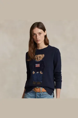 Ralph Lauren Maglia Polo Bear in cotone e lino