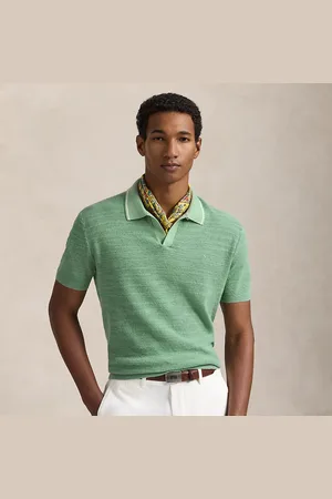Ralph Lauren Maglia in cotone e lino effetto texture
