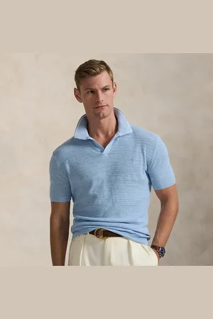 Ralph Lauren Maglia in cotone e lino effetto texture