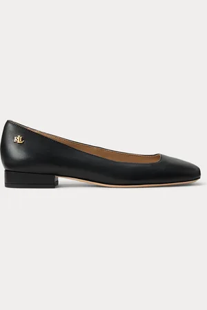 Ralph Lauren Ballerine Emellie in cuoio nappa